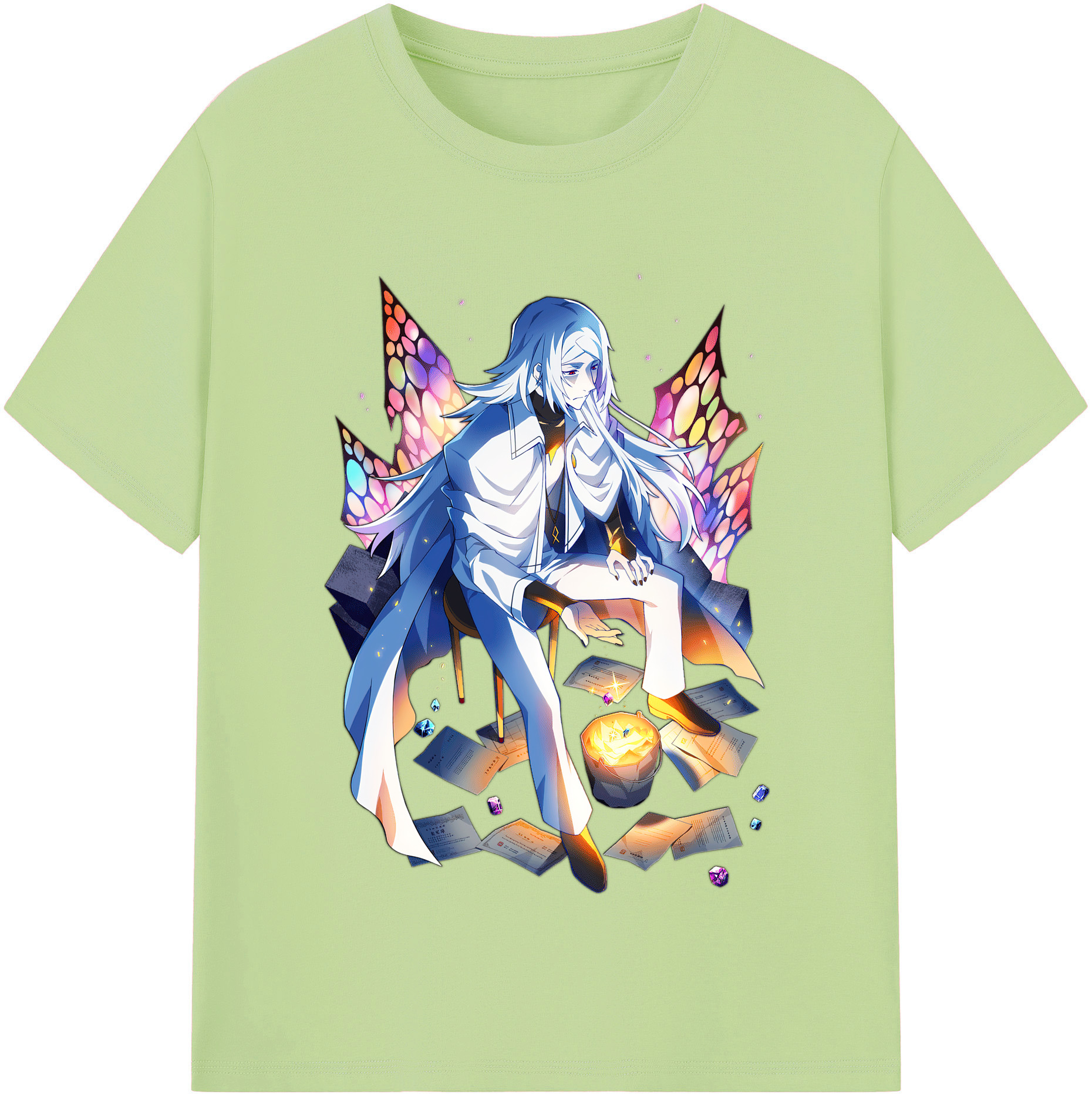 （画像用） 文豪ストレイドッグス Bungo Stray Dogs 綿100％半袖Tシャツ（フロントプリント）
